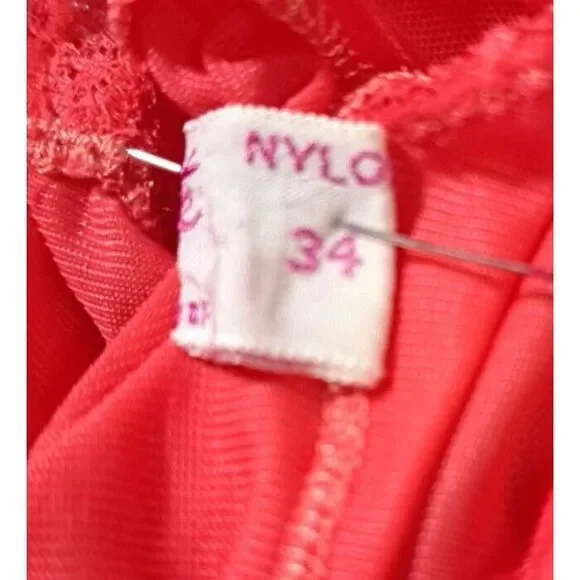 Luxite Nightgown Size 34 Medium‎ Pink Vintage 1940’s Art Deco LINGERIE Milk Maid
